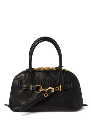 Miu Miu Aventure leather tote bag - Black
