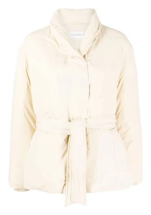 Calvin Klein down wrap puffer jacket - Neutrals