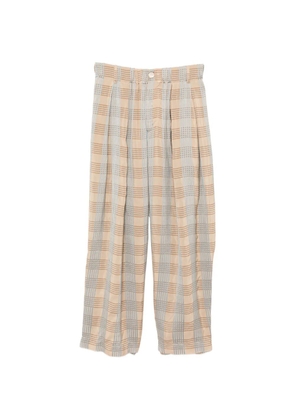 Uma Wang poetic plaid trousers - Blue