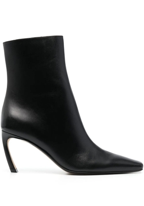 Lanvin Swing 70 leather boots - Black