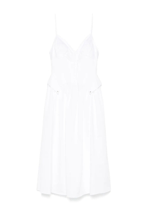 Elisabetta Franchi flared midi dress - White