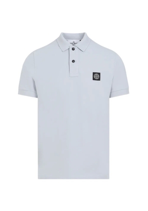 Stone Island logo patch polo shirt - Grey