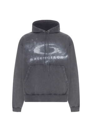 Balenciaga crayon loop logo hoodie - Grey