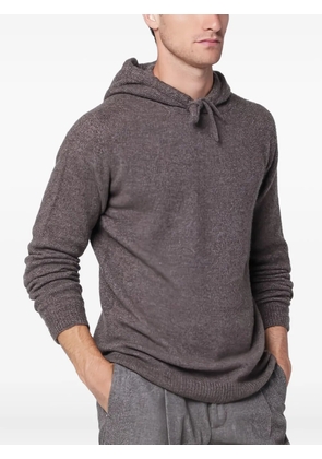 Roberto Collina knitted-construction hoodie - Neutrals
