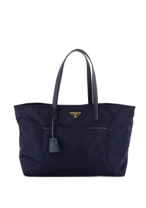 Prada Pre-Owned Re-Edition 1978 Pocket Re-Nylon with Saffiano Leather Large tote bag - Blue