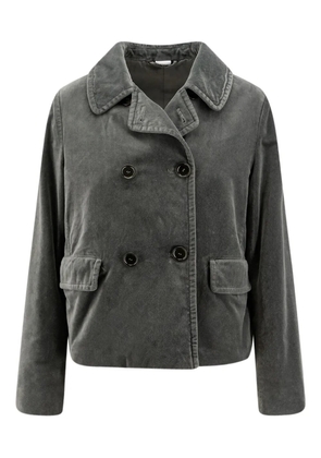 ASPESI double-breasted cotton blazer - Grey