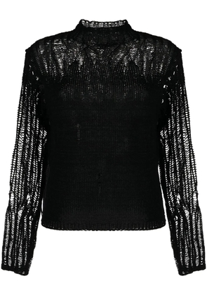 Chloé mock-neck gradient-effect jumper - Black