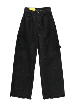 Marques'Almeida embellished frayed jeans - Black