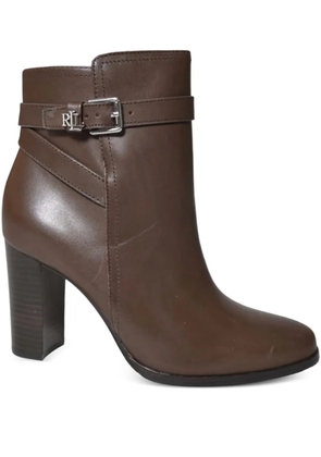 Lauren Ralph Lauren 85mm buckle-strap boots - Brown