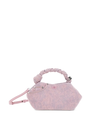 GANNI mini Bou denim tote bag - Pink