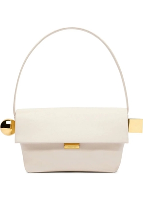 Jacquemus metallic-clasp leather shoulder bag - Neutrals