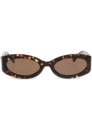 DSQUARED2 EYEWEAR oval-frame tortoiseshell sunglasses - Brown