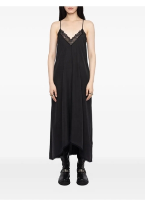 Zadig&Voltaire lace-trim midi dress - Black