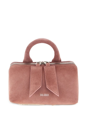 The Attico mini Friday embossed-logo handle bag - Pink