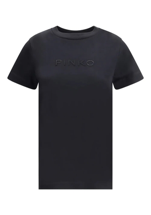 PINKO logo-detail cotton T-shirt - Black