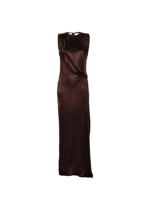 Elisabetta Franchi open-back maxi dress - Brown