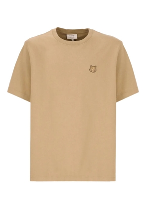 Maison Kitsuné Bold Fox appliqué T-shirt - Neutrals
