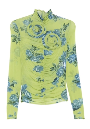 Magda Butrym floral-print gathered top - Green