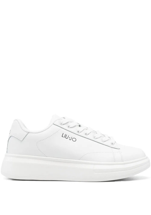 LIU JO logo-plaque platform sneakers - White