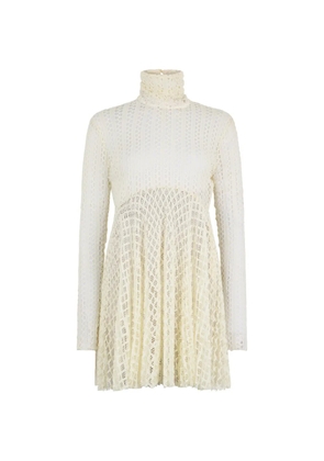 Philosophy Di Lorenzo Serafini high-neck lace midi dress - Neutrals