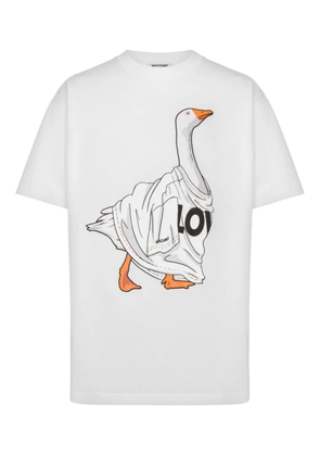 Moschino goose-print T-shirt - White