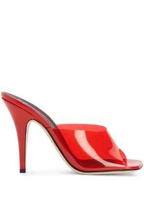 Giuseppe Zanotti 105mm Earthshine Plexy sandals - Red