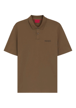 HUGO logo polo shirt - Brown