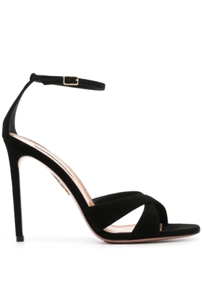 Aquazzura Divine 105mm suede sandals - Black
