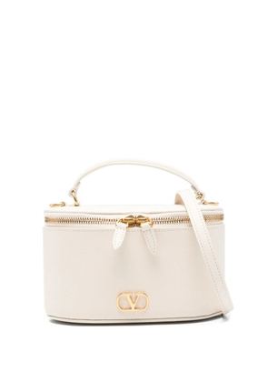 Valentino Garavani VLogo Signature leather vanity bag - Neutrals