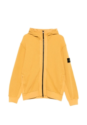 Stone Island zip-up knitted hoodie - Yellow