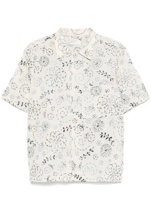 Universal Works embroidered shirt - Neutrals