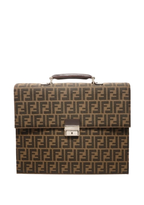 Fendi Pre-Owned 1990s Zucca canvas briefcase - Neutrals