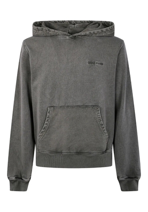 Daily Paper logo-embroidered cotton hoodie - Grey