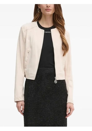 GUESS USA zip-up fitted jacket - Neutrals