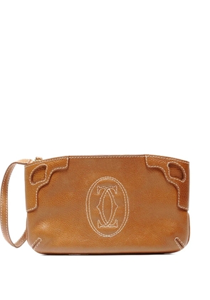 Cartier 2000s Marcello Du clutch bag - Brown