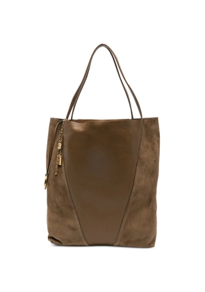 Chloé large Spin leather tote bag - Brown