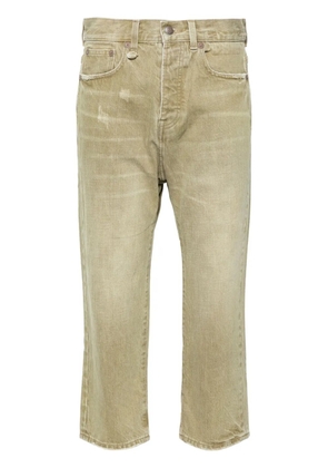 R13 low-rise cropped jeans - Green