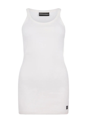 DSQUARED2 crew-neck mini dress - White