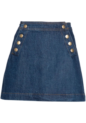 FRAME Sailor denim miniskirt - Blue