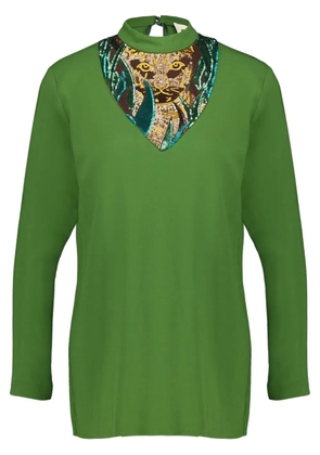 PAULA embroidery blouse - Green