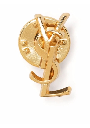 Saint Laurent Pre-Owned 1990s YSL pin - Gold