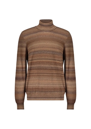 Fedeli striped-pattern sweater - Brown