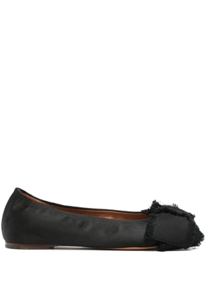 Lanvin bow-embellished ballerina shoes - Black