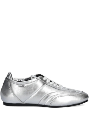 Love Moschino lace-up sneakers - Silver