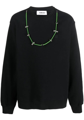 AMBUSH stoppers crew neck sweatshirt - Black
