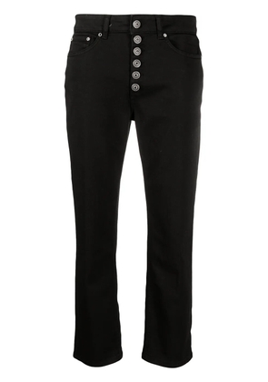 DONDUP straight-leg cropped jeans - Black