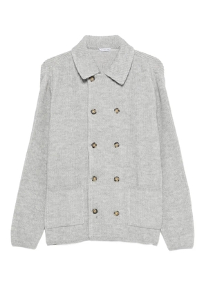 Manuel Ritz double-breasted knitted blazer - Grey