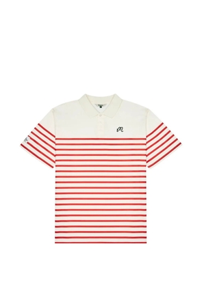 Malbon Golf striped-pattern polo shirt - Neutrals