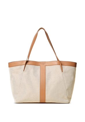 TWINSET embossed-logo tote bag - Neutrals