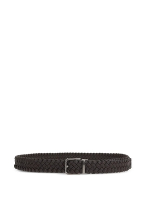 Dolce & Gabbana braided leather belt - Brown
